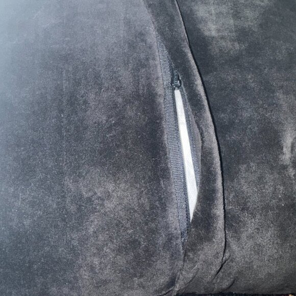 Vtg MCM Hand Hooked Wool Throw Toss Pillow Flower Basket 17x17" Cushion Tasseled - Picture 9 of 16